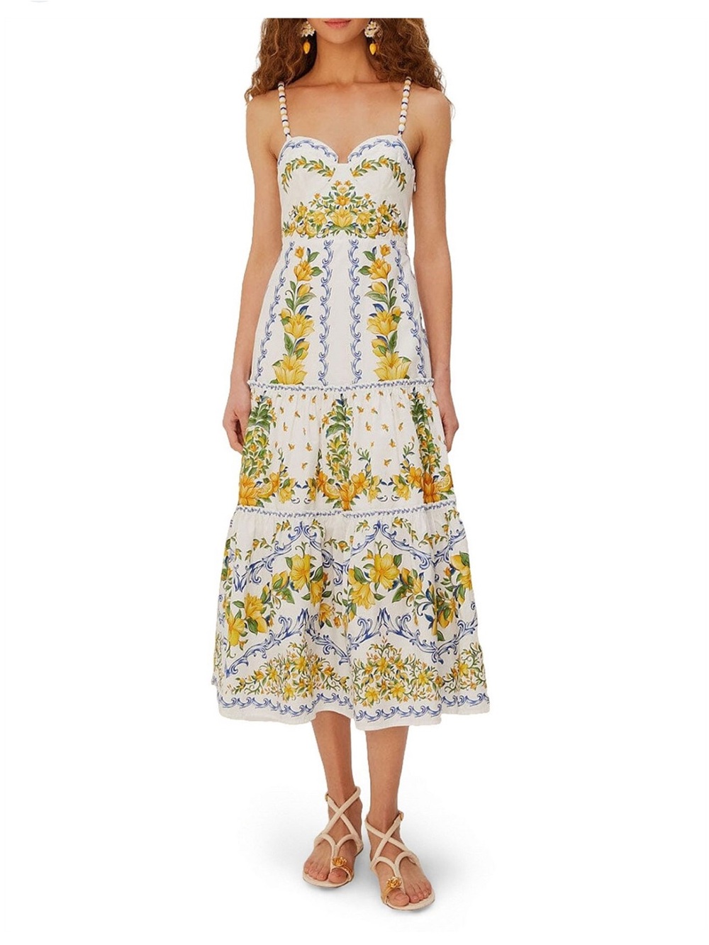 Farm Rio Sicily Midi Dress